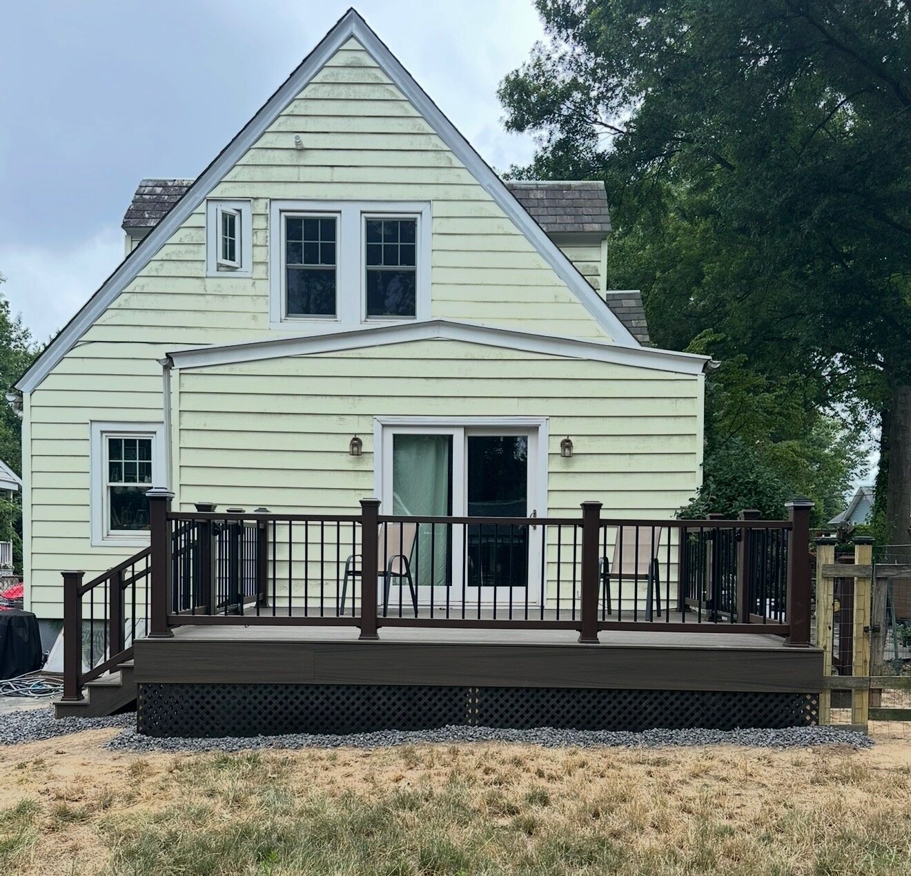 Composite deck build — after