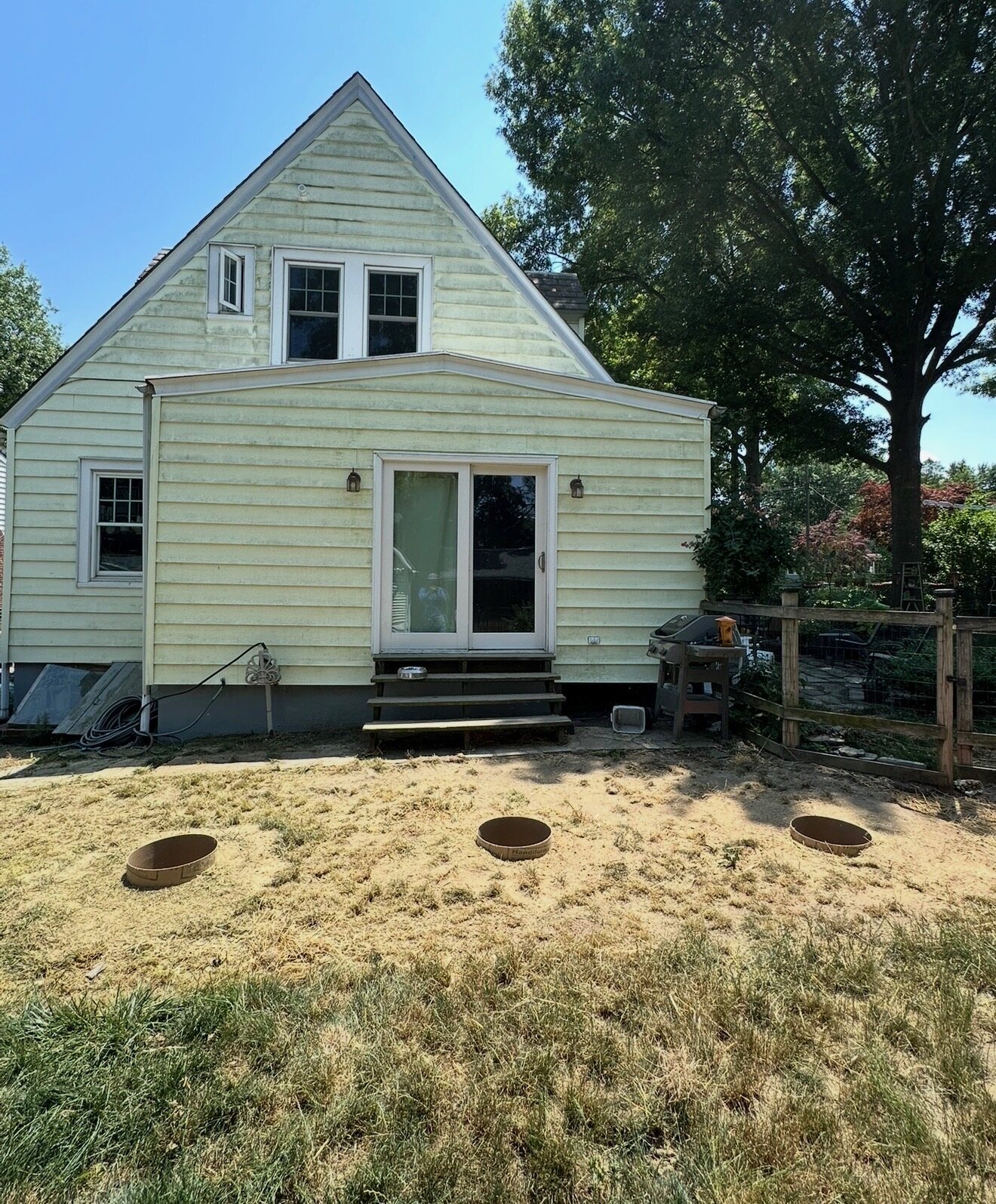 Composite deck build — before