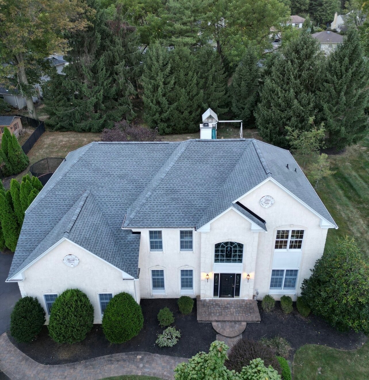 Architectural shingle roof replacement — after